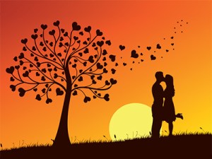 sunset kissing3